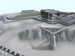 "Eine Stadtkrone für Halle" (VR-Visualisierung: Team Stadtkrone.VR, Burg Giebichenstein Kunsthochschule Halle)