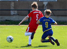 Unsere E2-Junioren gewinnen 8:2 beim Post TSV
