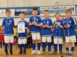 Unsere Bambinis gewinnen das Funino-Turnier des FSV 67 Halle