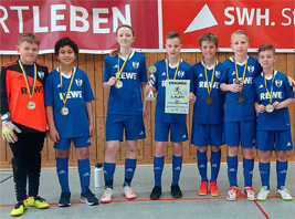 Unsere D2-Junioren gewinnen das Hallenturnier des Nietlebener SV